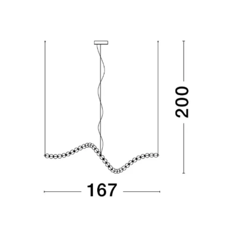 Luster NOVA LUCE 9695206 LED 98W 5563lm 3000K 230V IP20